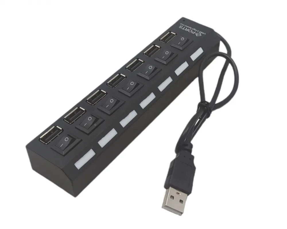 Hub USB 7 Portas Kapbom - Organize seus dispositivos com praticidade e segurança!