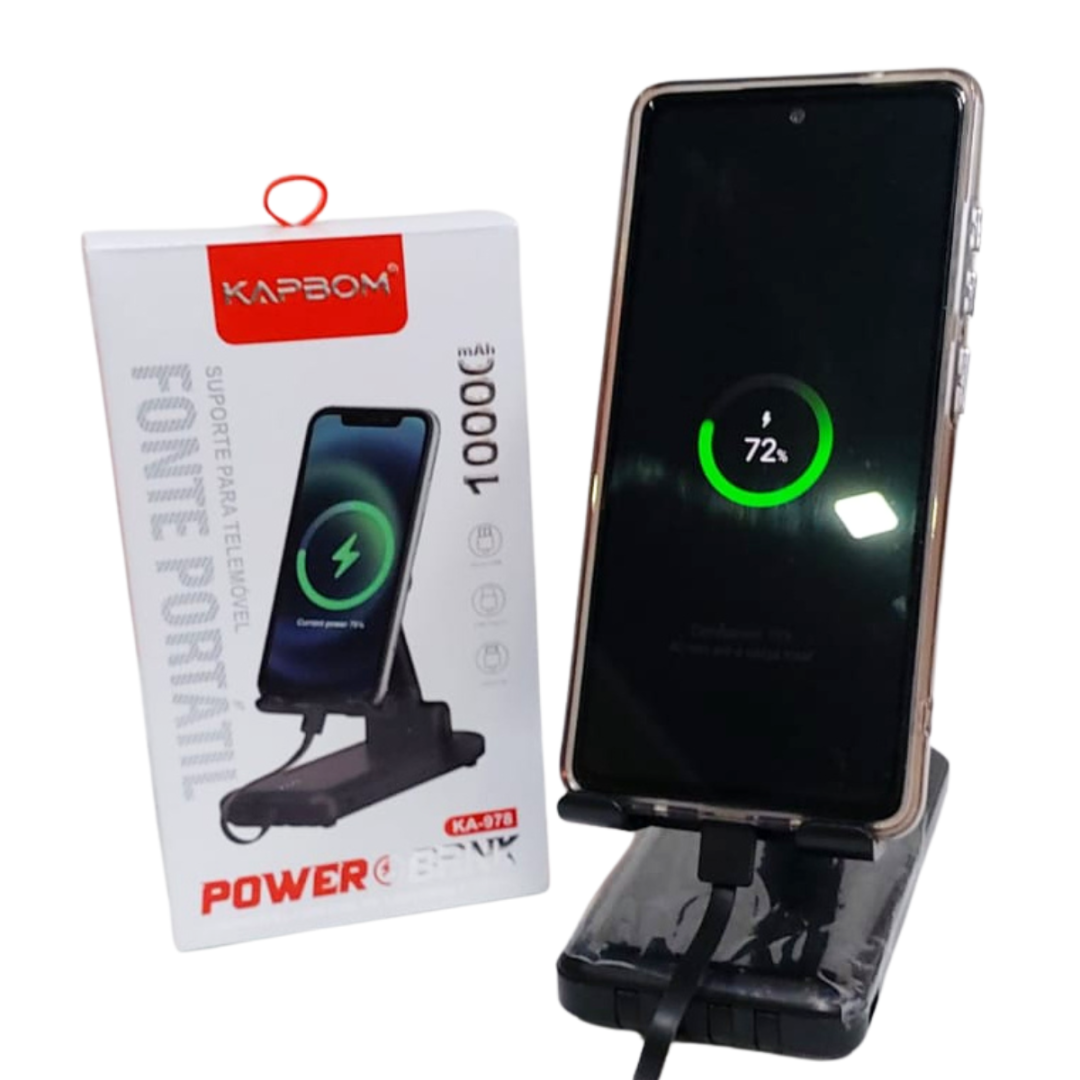 Power Bank KA-978 10000mAh Suporte Celular