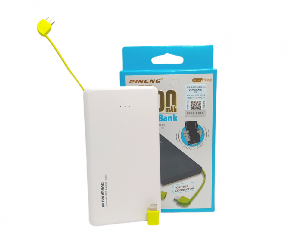 Power Bank Pineng PN-952 5000mAh - Energia Sem Limites!