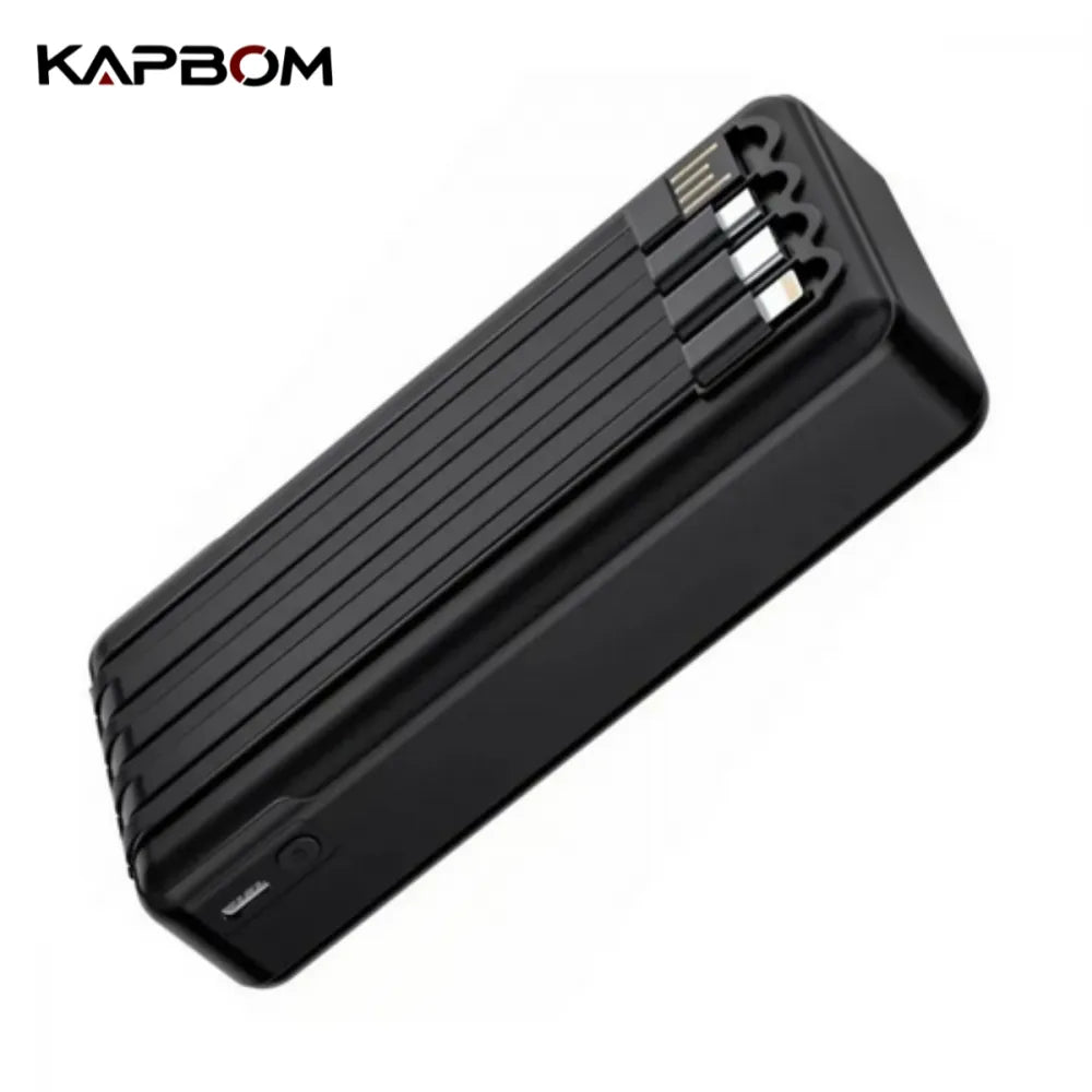 Power Bank Kapbom KA-967 20000mAh 4 em 1 - Tela Digital - Energia Sem Limites!