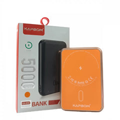 Power Bank Kapbom KA-970 5000mAh - Indução Sem Fio - Recarregue com Estilo!