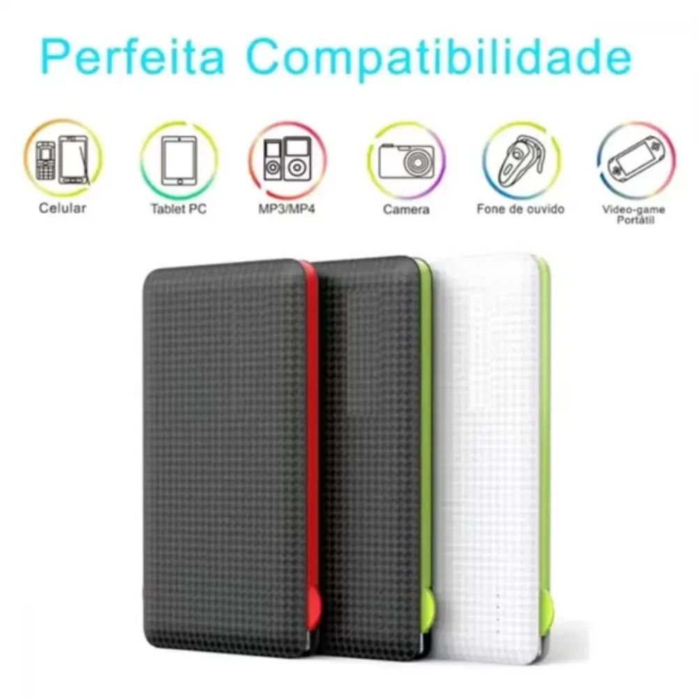 Power Bank Kapbom KA-956 10000mAh - Energia Portátil para Todas as Jornadas!