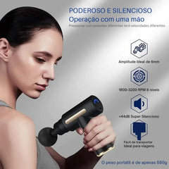 Pistola de Massagem Portátil - Relaxamento Muscular com Tecnologia