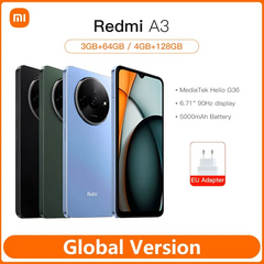 Xiaomi Redmi A3 - Tela Fluida, Desempenho Potente, Bateria de Longa Duração