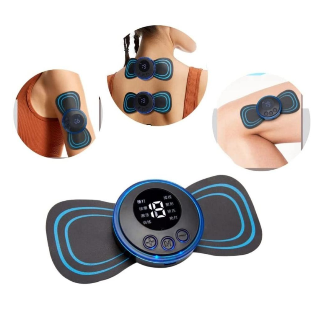 Massageador Portátil Recarregável - Alívio Instantâneo para Dores Musculares