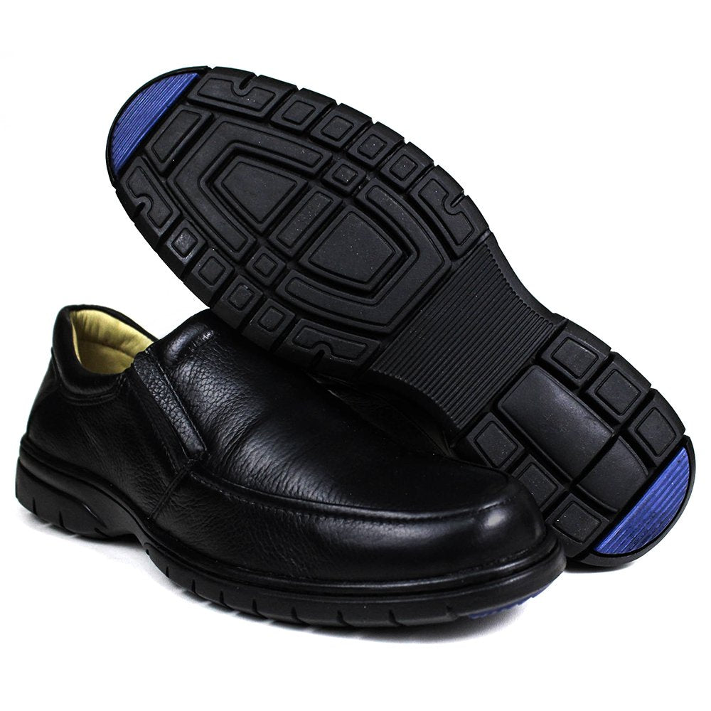 Conforto e Estilo: Descubra o Sapato Casual Couro Floater Preto 3040.