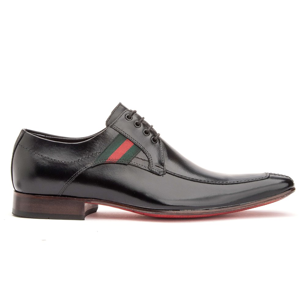 Sapato Social Derby em Couro Cromo Premium Preto