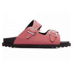 Sandália Conforto Rosa Papete Birken