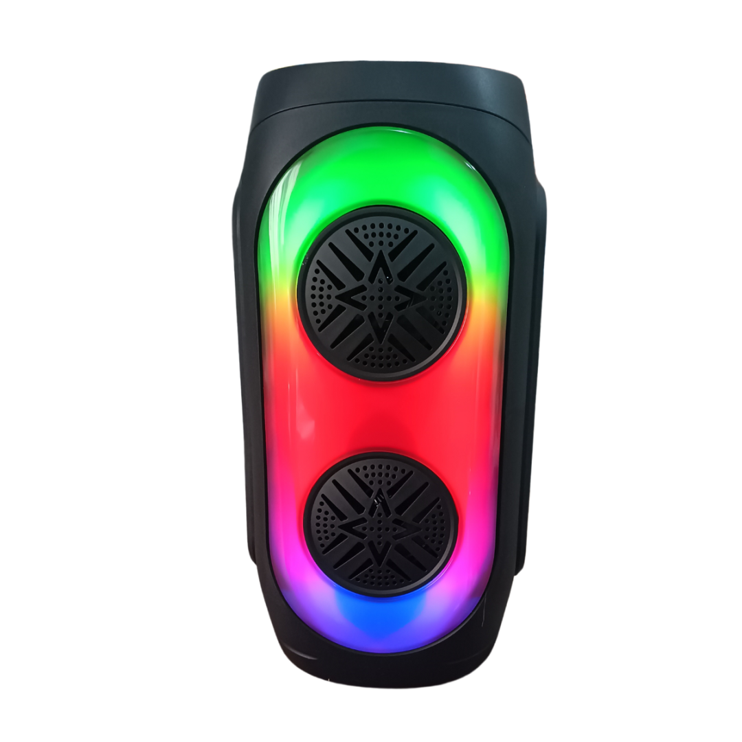 Mini Caixa de Som Amplificada Karaoke Bluetooth LED - Festa, Música, Diversão!