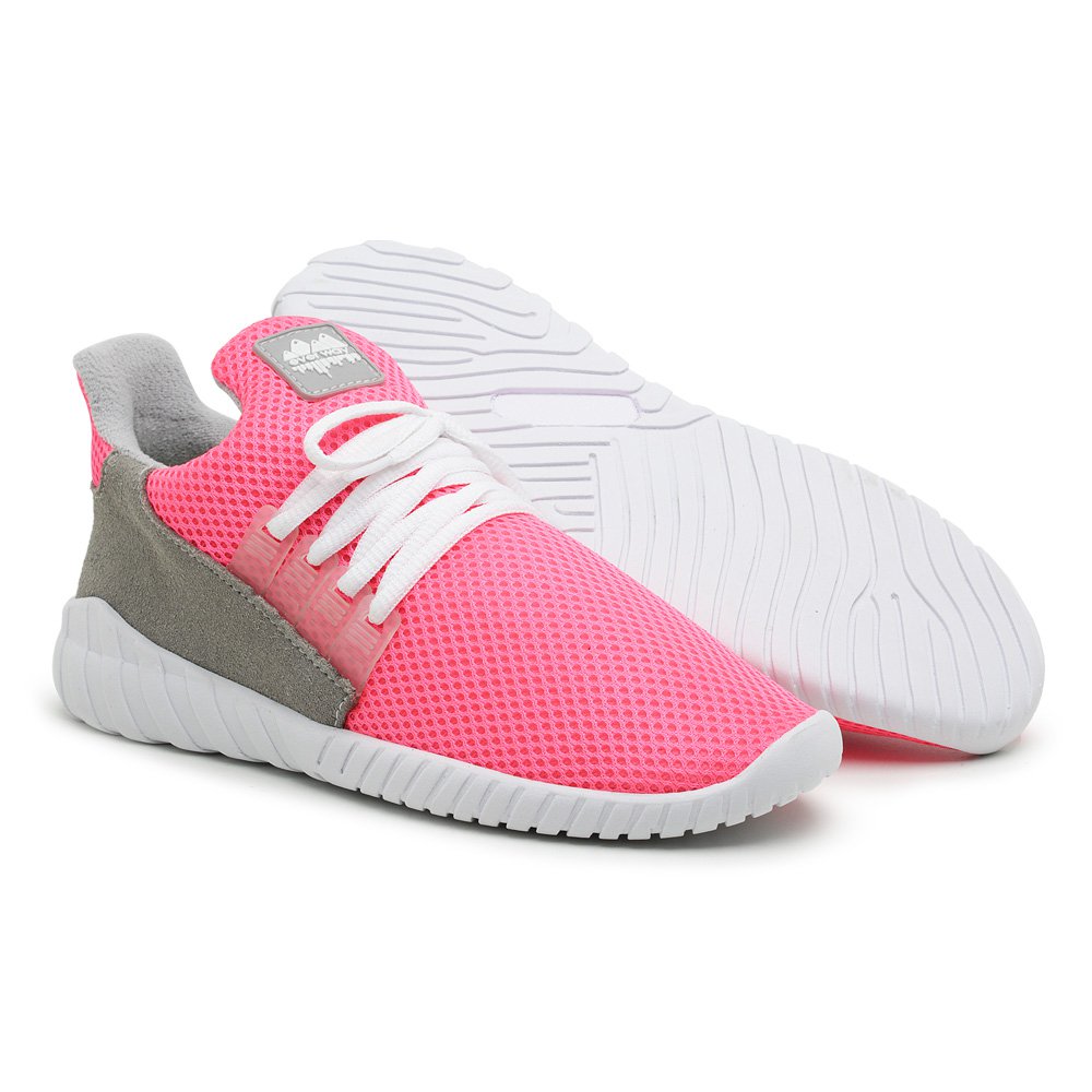 Tênis Caminhada Feminino Confortável Pink