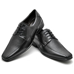 Sapato Casual Conforto em Couro de Carneiro Premium Preto