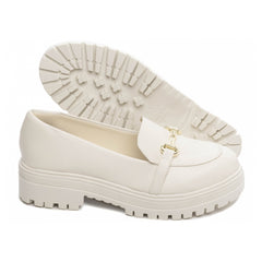 Mocassim Elegância Off White