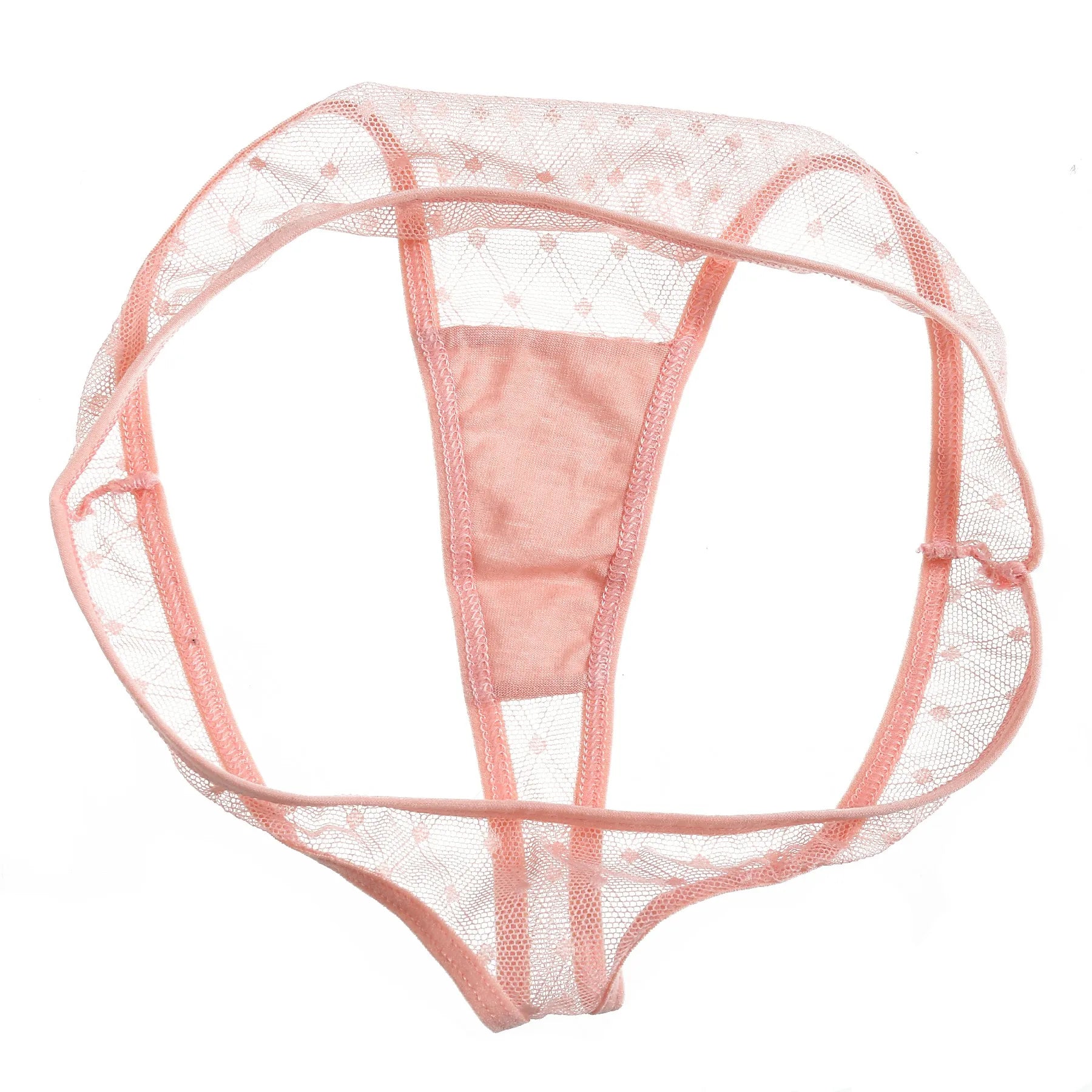 3 Peças / Conjunto de Tangas Sexy de Renda - Costas em T, Transparente