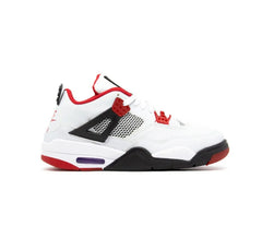 Air Jordan 4 Retro Bred Branco Vermelho - Tênis Masculino - Edição Limitada.