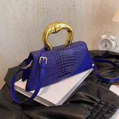 Solid Alligator PU Shoulder and Crossbody Bags Personality Designer Style High Quality Hand Bags for Women 2024 Fashion Hot Sale