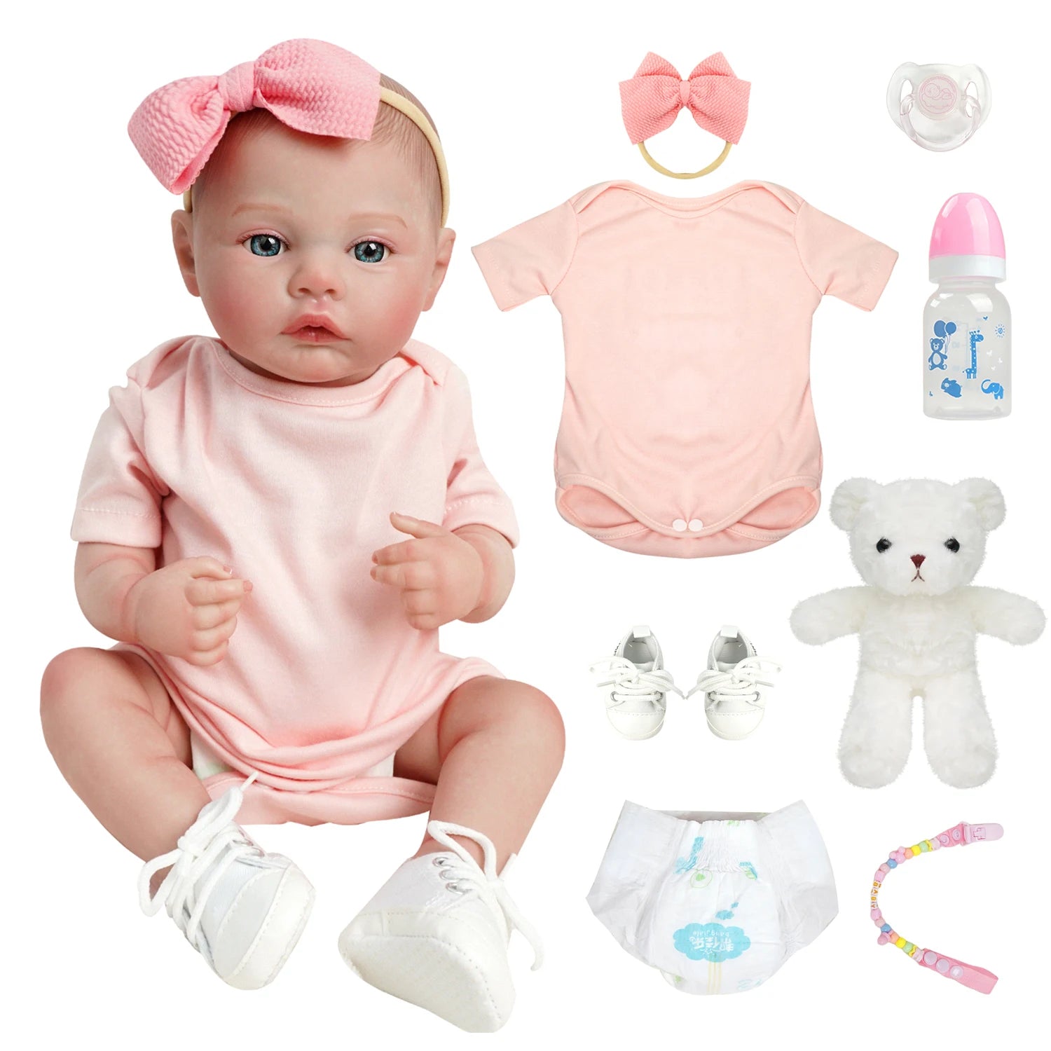 Reborn Baby Doll: Bebê Reborn Realista em Silicone - O Presente Perfeito para o Dia das Crianças!