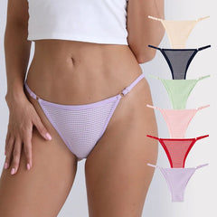 Tanga Fio Dental Ajustável Listrado - Conforto e Estilo