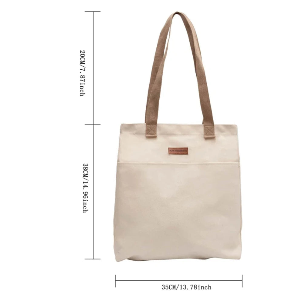 Bolsa Tote Bag Canvas Elegante - Ampla, Versátil e Estilosa