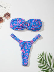 Biquíni Floral Strapless Estilo e Conforto para um Verão Incrivel!