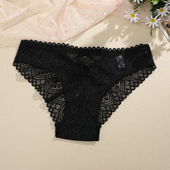 Calcinha Renda Sexy - Strass - Cintura Baixa - Lingerie Feminina 