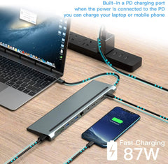 Docking Station USB C 3/5/6/7/10/12 em 1 - Multiport para Laptop e celular