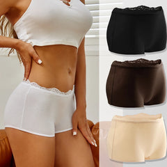 Calcinhas de Algodão Sem Costura - Renda Sexy - Boyshorts - Lingerie Feminina