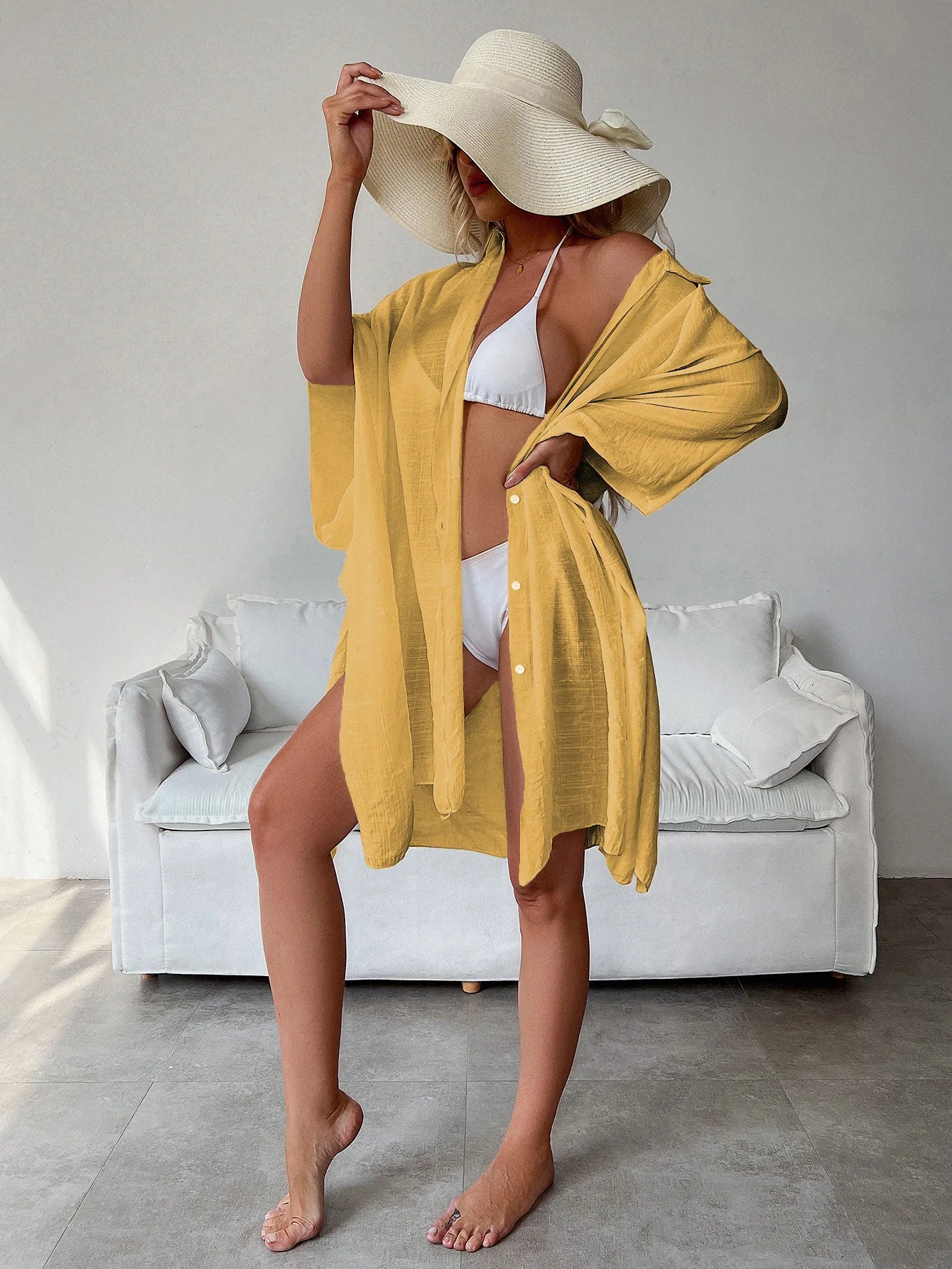 Cardigan de Praia - Elegância e Conforto