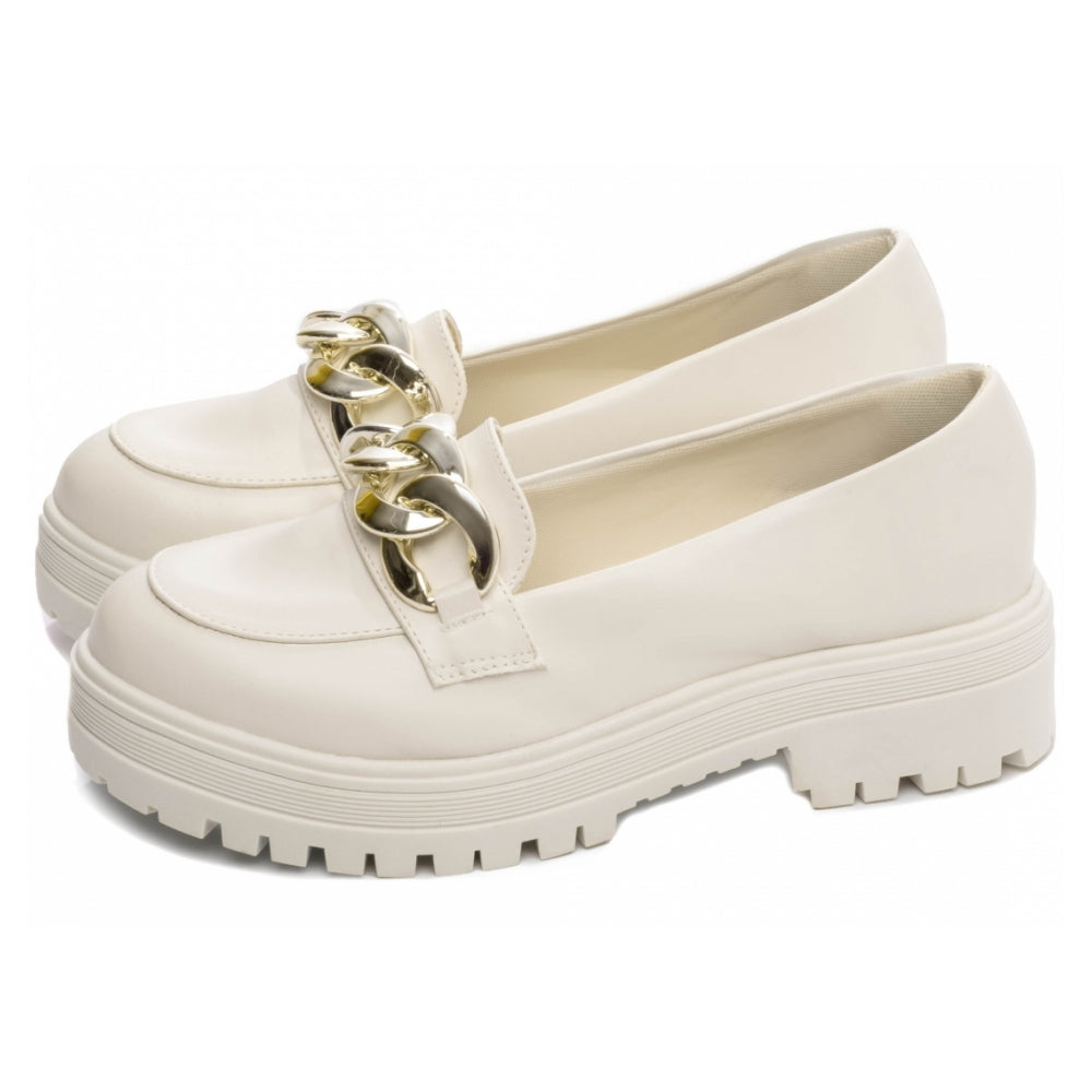 Mocassim Feminino Tratorado | Napa Off White | Conforto | Estilo | Versátil