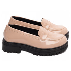 Mocassim Feminino Tratorado Rose Doçura Estilo Conforto Feminilidade