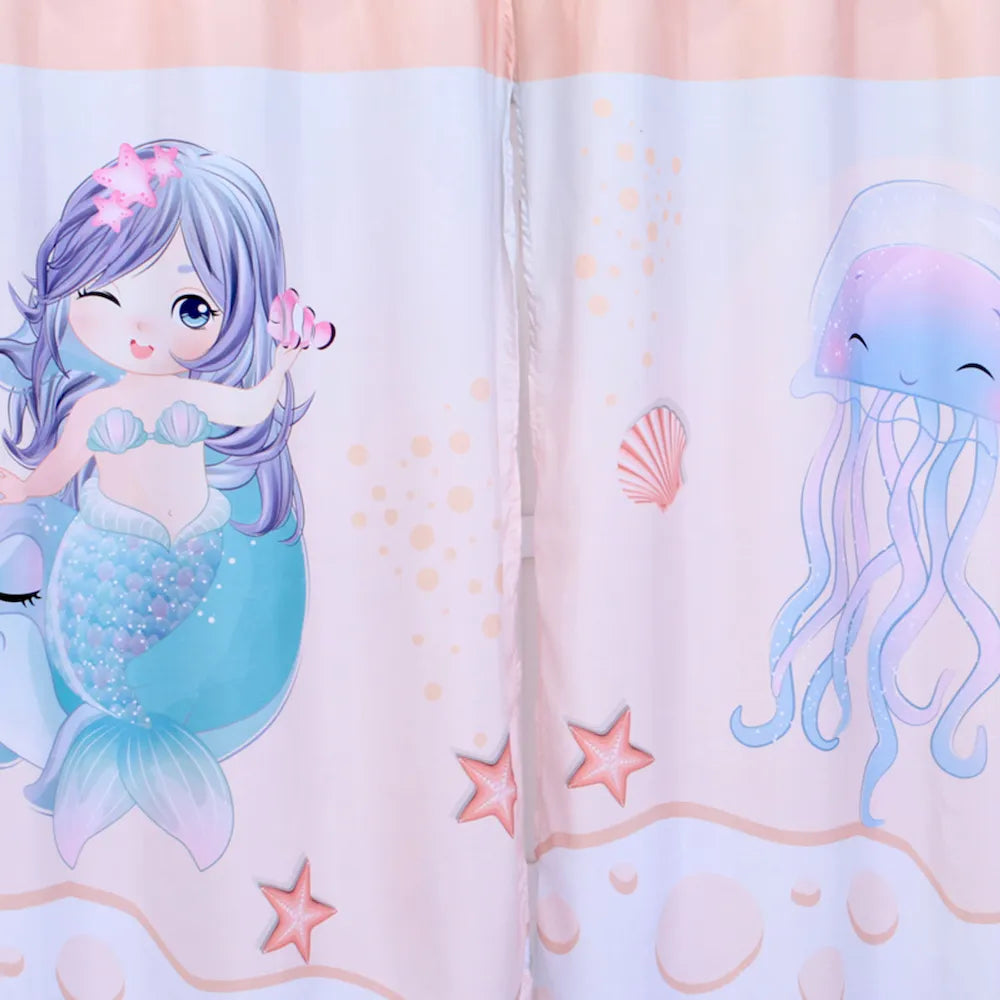 Cortina Infantil Sereia 200x150cm Um Toque Mágico para o Quarto da sua Pequena Princesa!