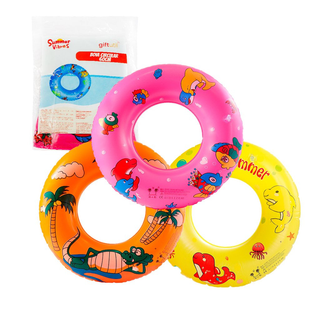 Boia Circular, Boia Piscina, Diversão na Água, Brinquedo Praia, Presentes para Crianças