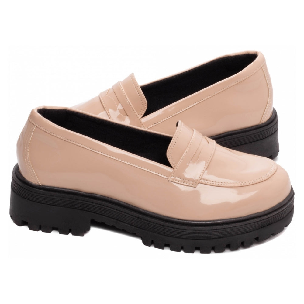 Mocassim Feminino Tratorado Rose Doçura Estilo Conforto Feminilidade