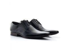 Sapato Social Derby Couro Cromo Premium Preto