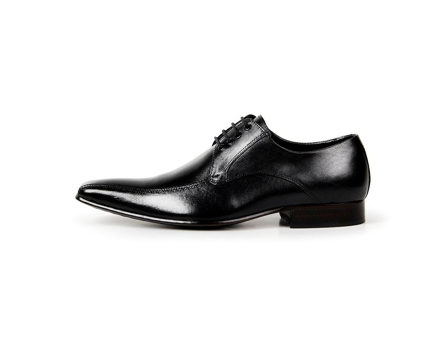 Sapato Social Derby Couro Cromo Premium Preto