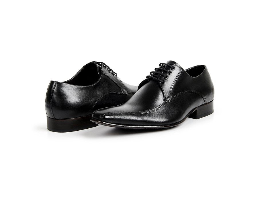 Sapato Social Derby Couro Cromo Premium Preto