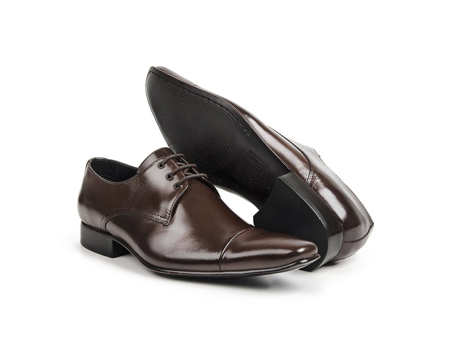 Sapato Social Masculino Couro Marrom | Couro Genuíno | Confortável | Durável | Elegante | Moda Masculina | Calçados | Sapatos