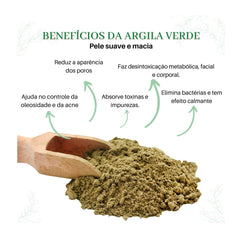 Kit Sabonete Artesanal Detox Com Argila Verde 110g