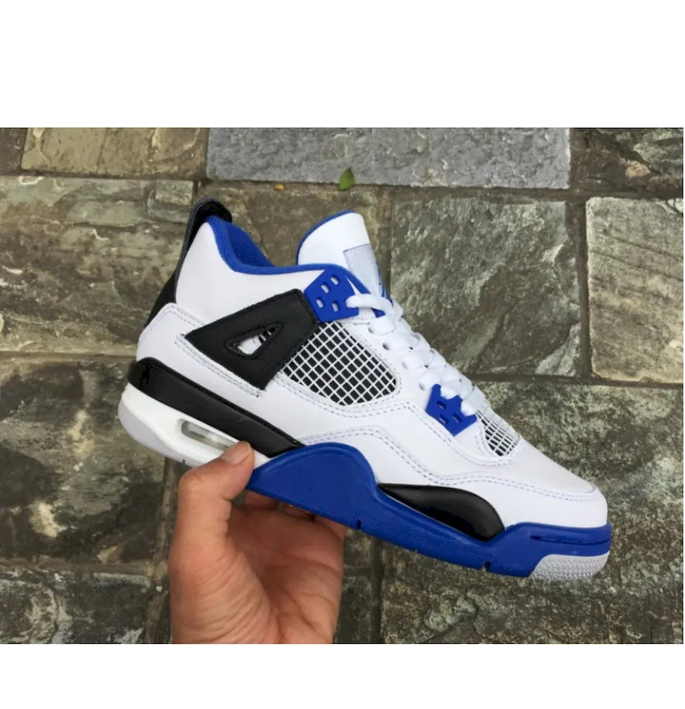 Air Jordan 4 Retro Motorsport - Branco Azul