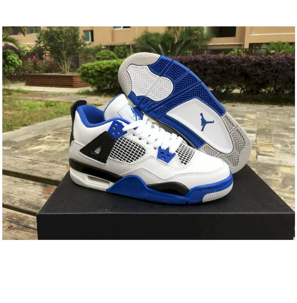 Air Jordan 4 Retro Motorsport - Branco Azul