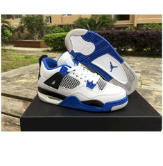 Air Jordan 4 Retro Motorsport - Branco Azul