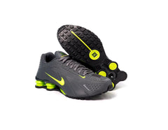 Nike Shox R4 Grafite Verde - Tênis Masculino