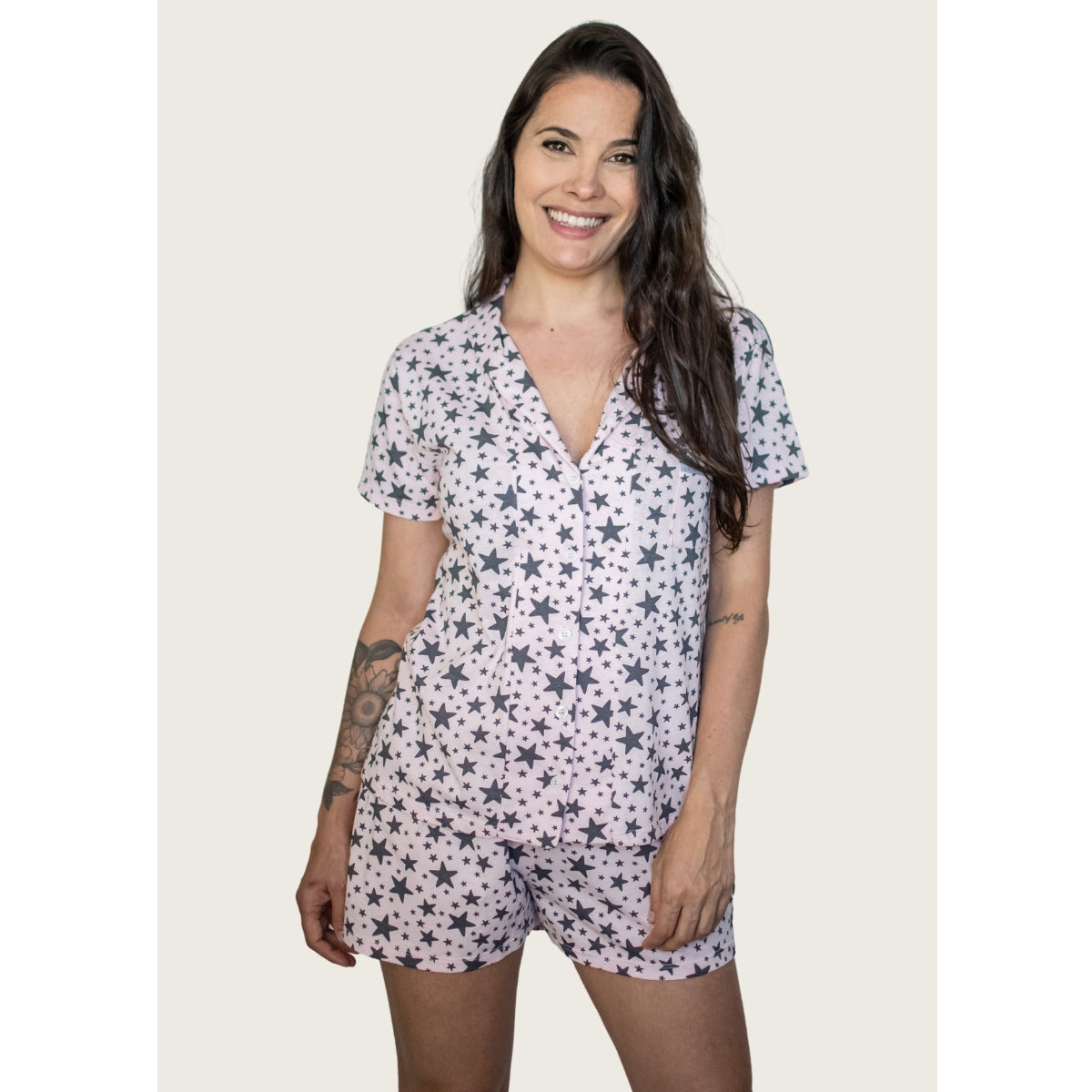 Sonhos Encantados: Pijama Americano Sonhos & Estrelas