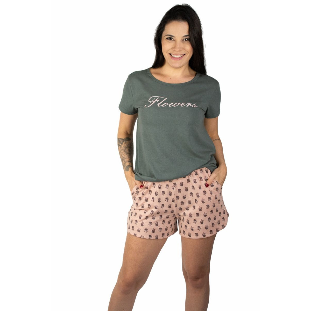 Aconchego Florido: Pijama Sonhos Frescos