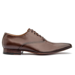 Sapato Oxford Couro Cromo Argentino Premium Marrom