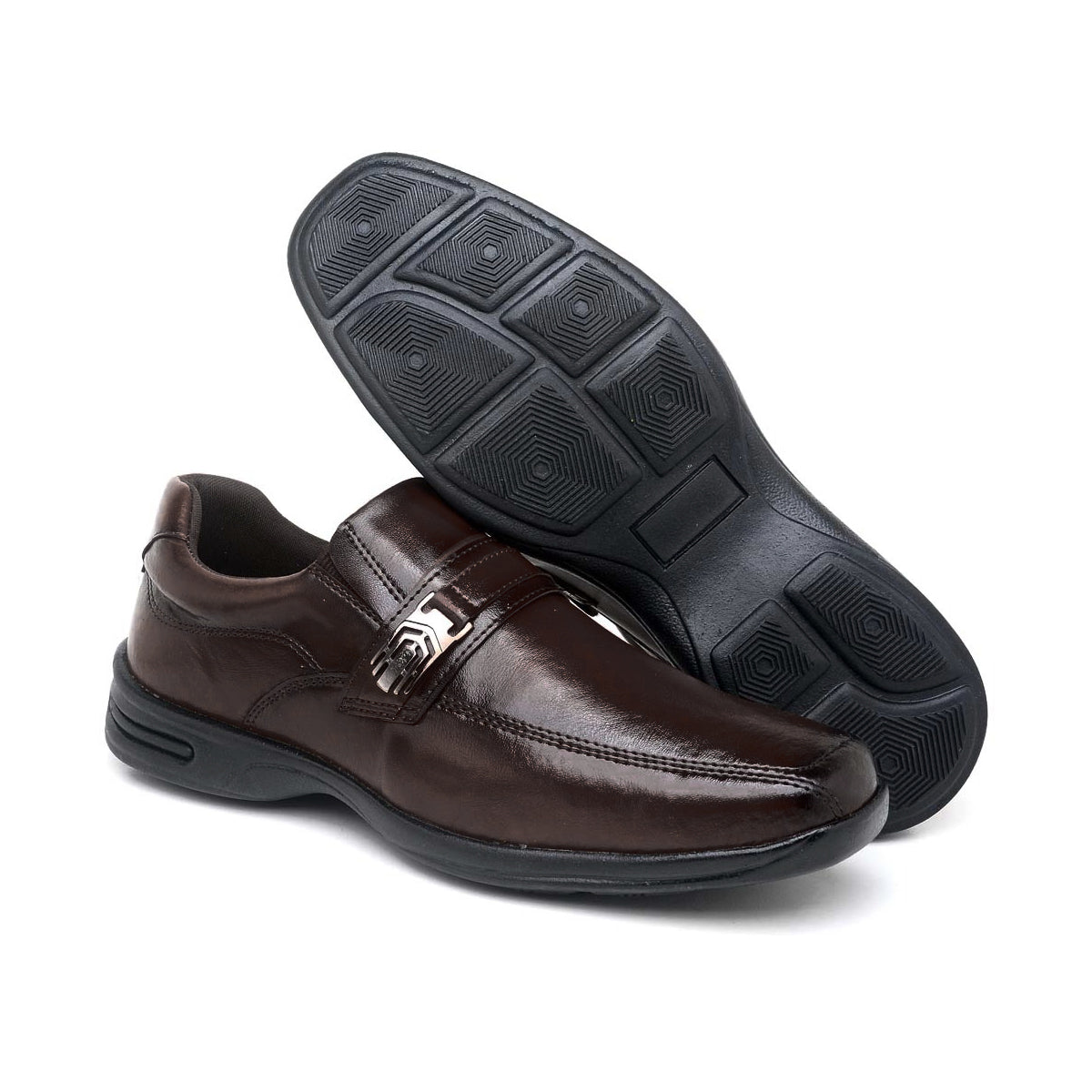 Sapato Social Masculino Elegance Comfort Café: Caminhe com estilo e leveza