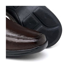 Sapato Social Masculino Elegance Comfort Café: Caminhe com estilo e leveza