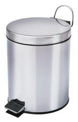 Cesto De Lixo 3lts 100% Inox C/ Pedal Banheiro E Cozinha