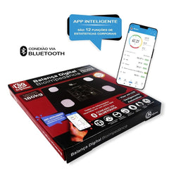 Balança Digital Bioimpedância Bluetooth