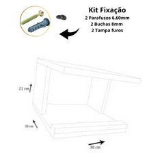 Suporte Para Bike Em Mdf Branco