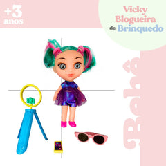 Estilo Digital - Boneca Vicky Blogueira Com Acessórios